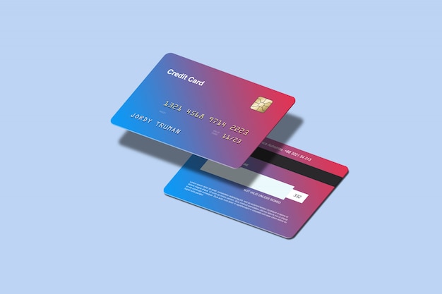 Modelo De Cartao De Credito Isometrico 258438 340